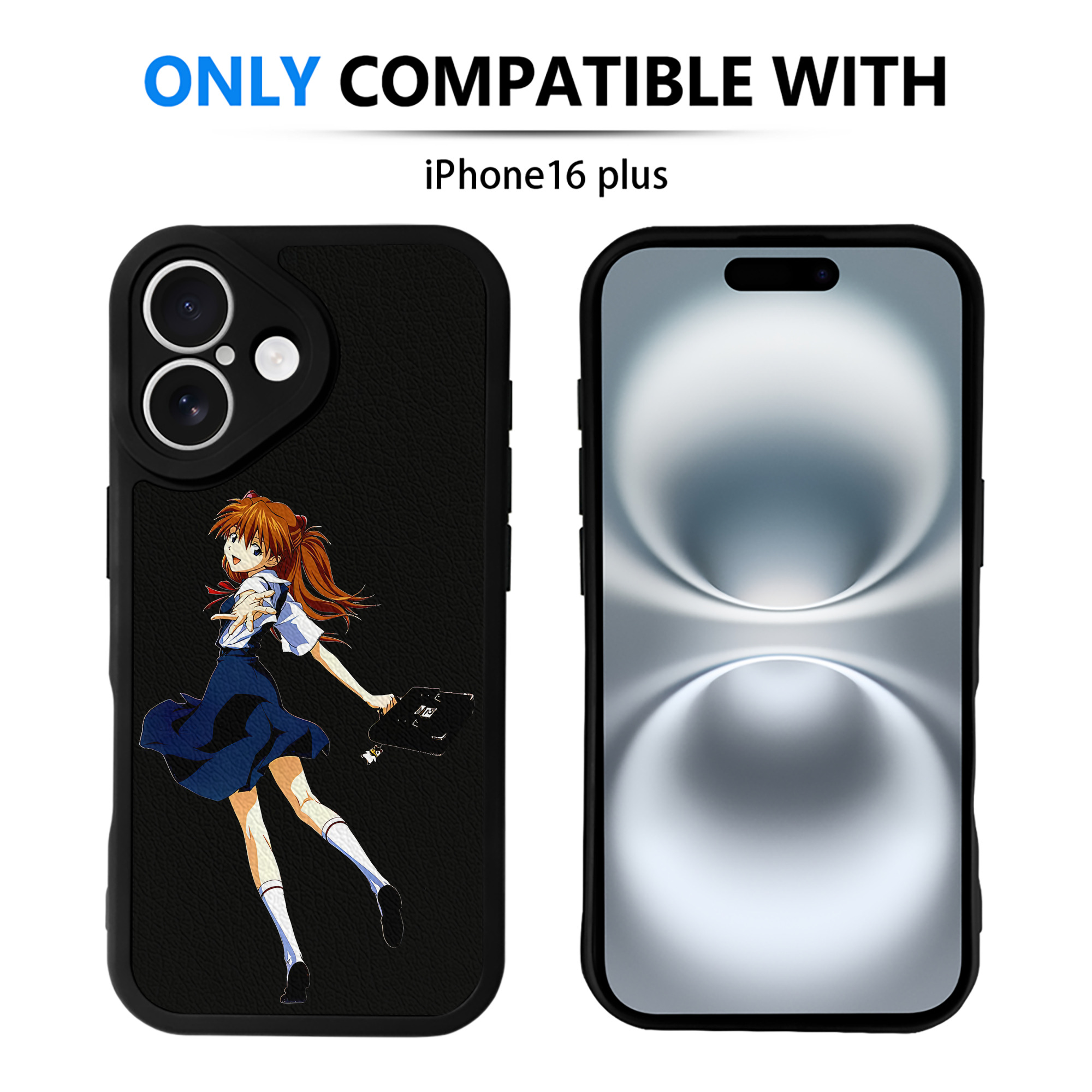 （画像用） EVA 新世紀エヴァンゲリオン 【iPhone 16シリーズ対応】シリコンスマホケース（レザー調） 材質：シリコン
